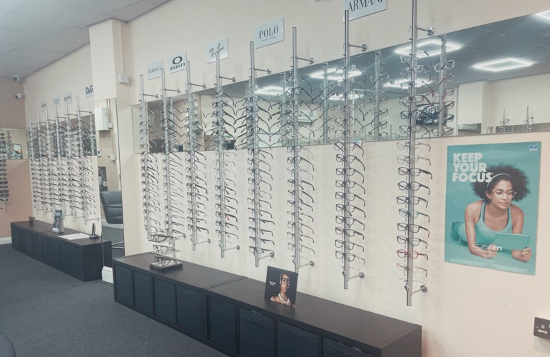 Designer frames displayed inside Goggle Box